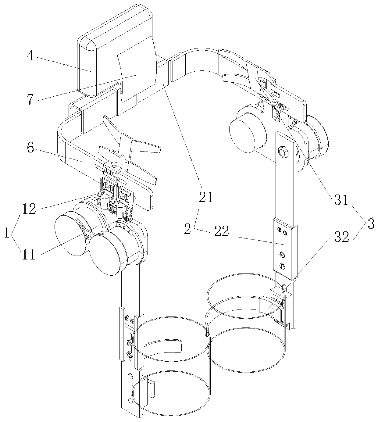 Four-degree-of-freedom hip joint exoskeleton walking aid robot based on flexible driving