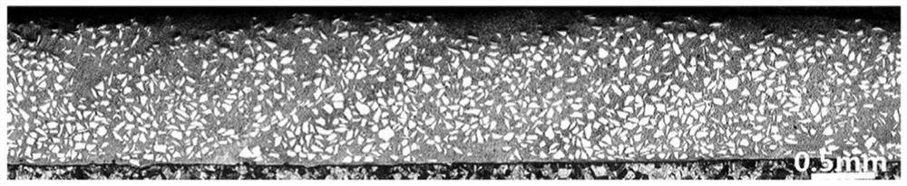 Powder material suitable for laser cladding reinforcement of cutting pick sheath layer