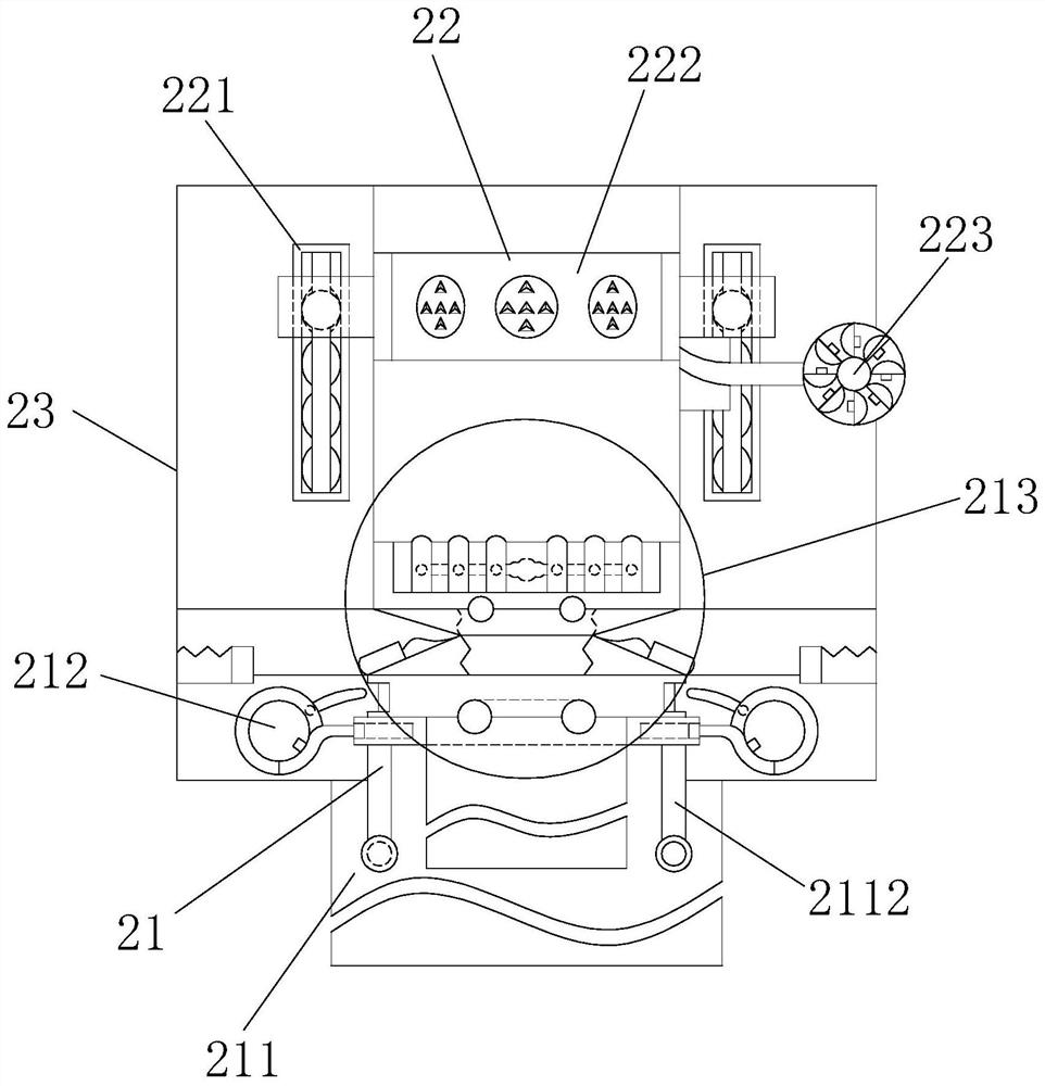 A stabilizing and rotating wiping device for capacitor can sealing equipment