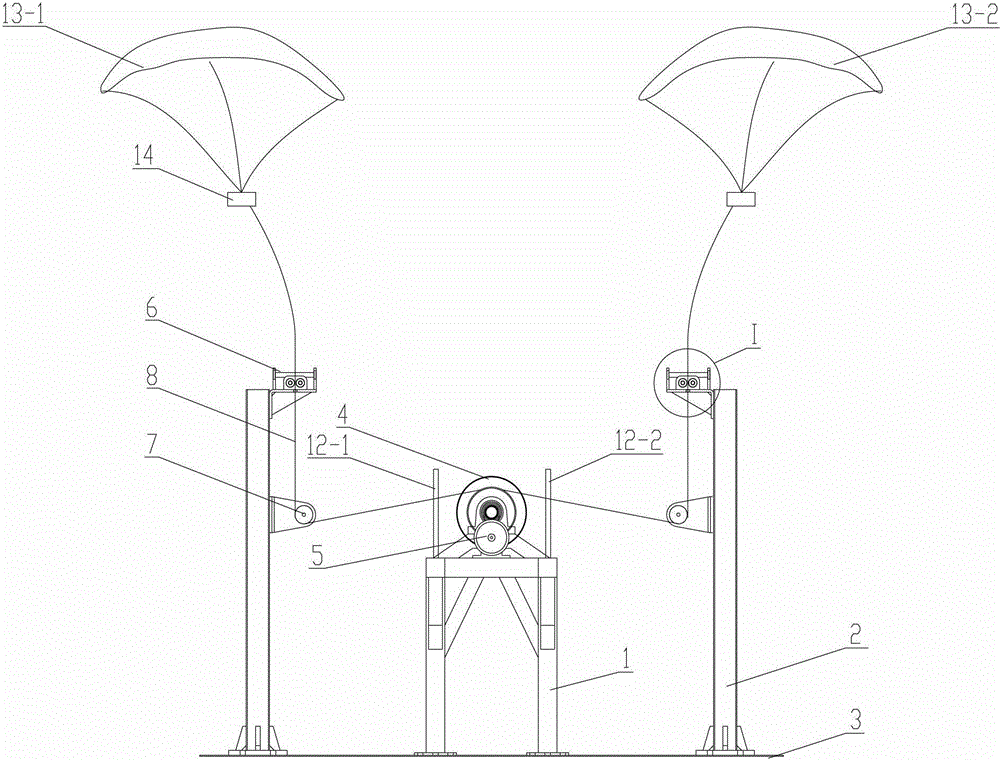 Wind power conversion mechanism and high altitude wind power generator