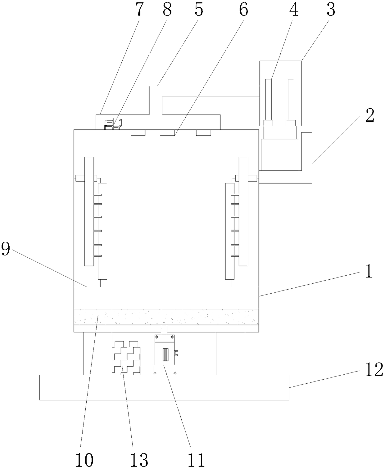 Clothes washing device with drying function