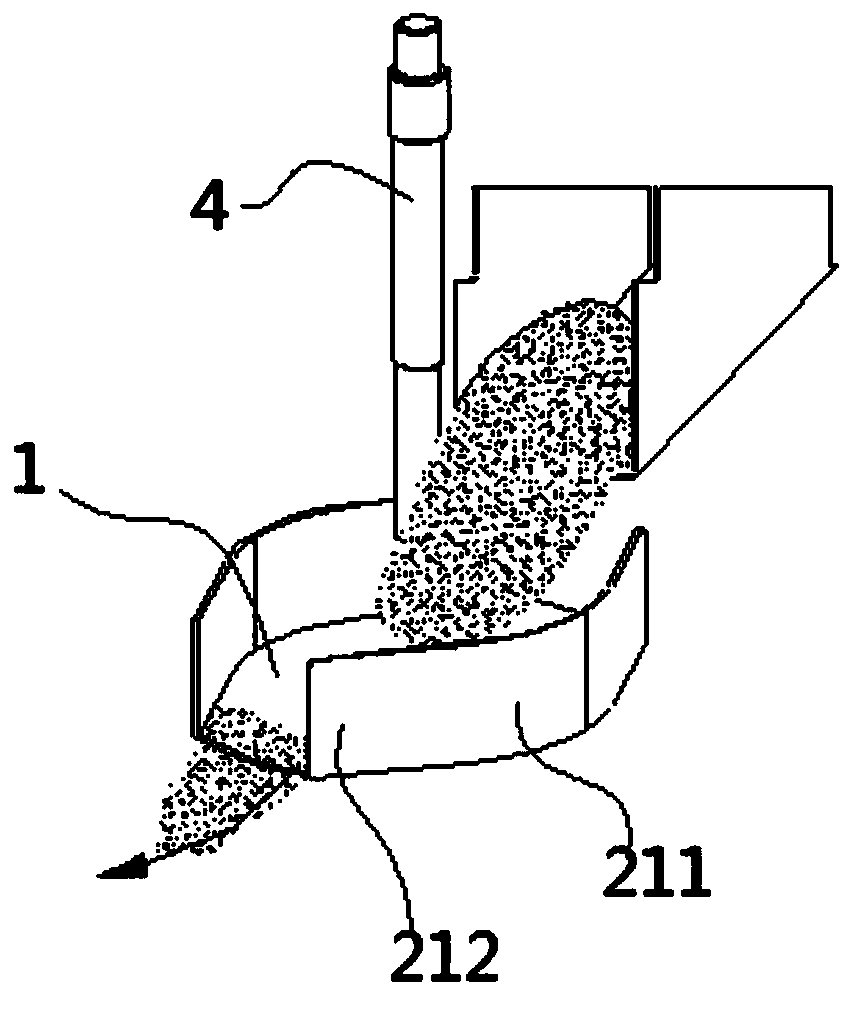 Grain throwing device and grain drying machine