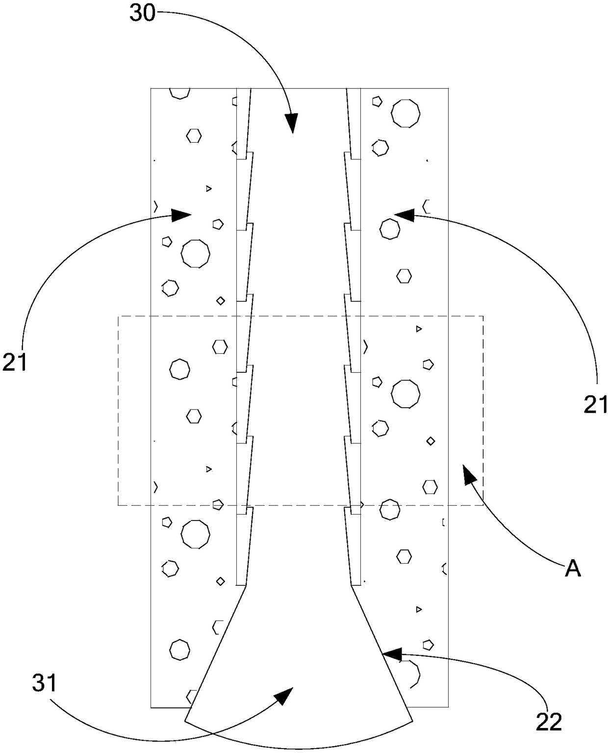 Protection method and protection structure of manual hole digging pile argillaceous siltstone stratum