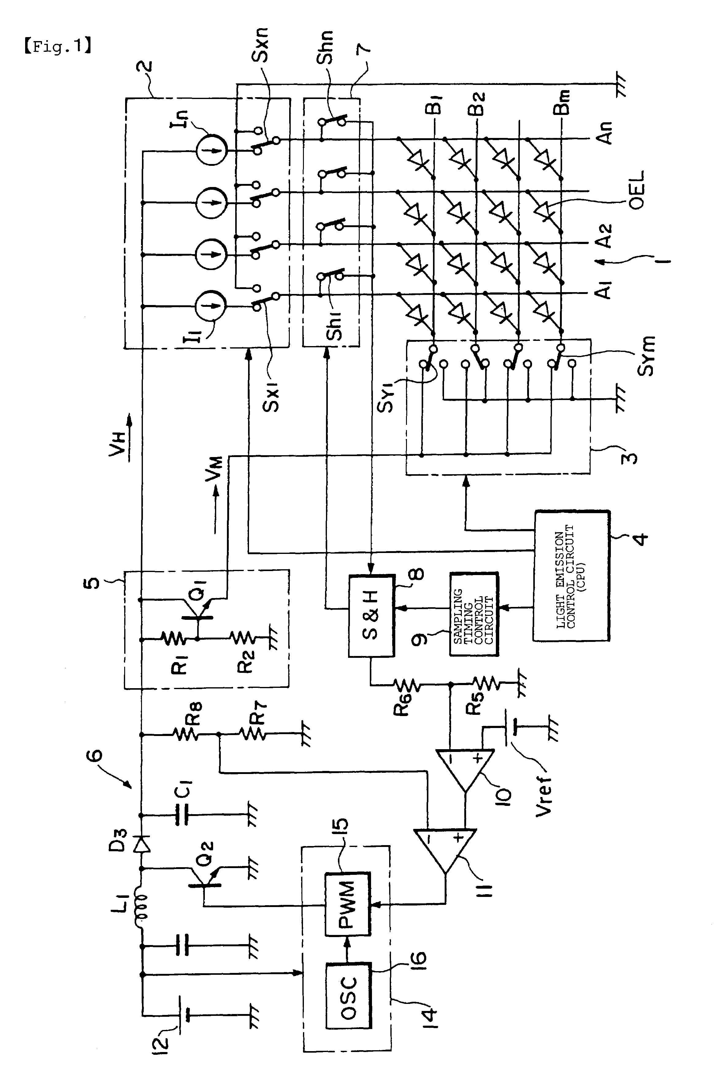 Drive method of light-emitting display panel and organic EL display device