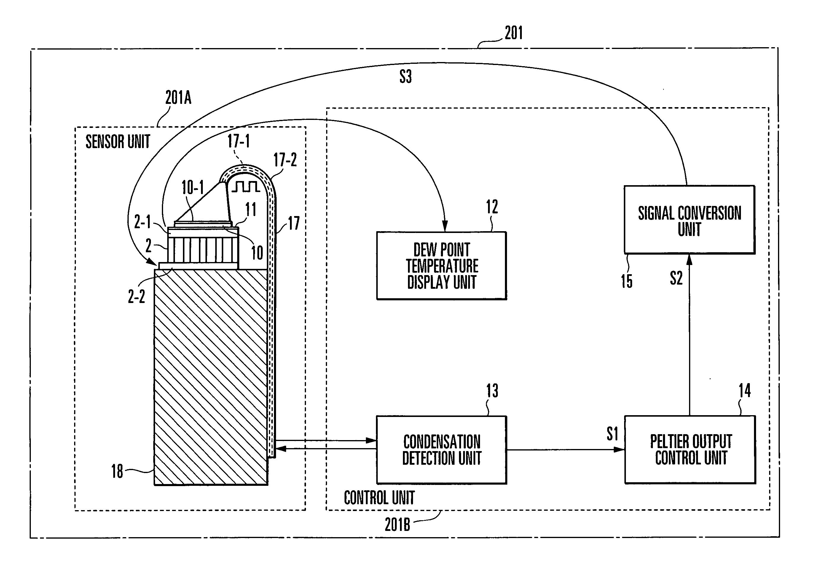 Thermoelectric device and mirror surface state detection device