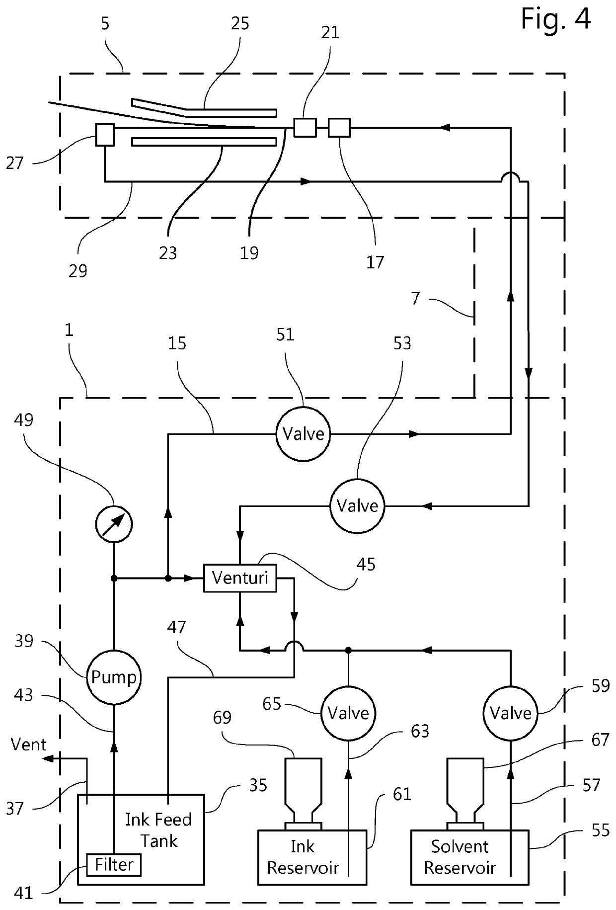 Continuous ink jet printer and print head assembly therefor