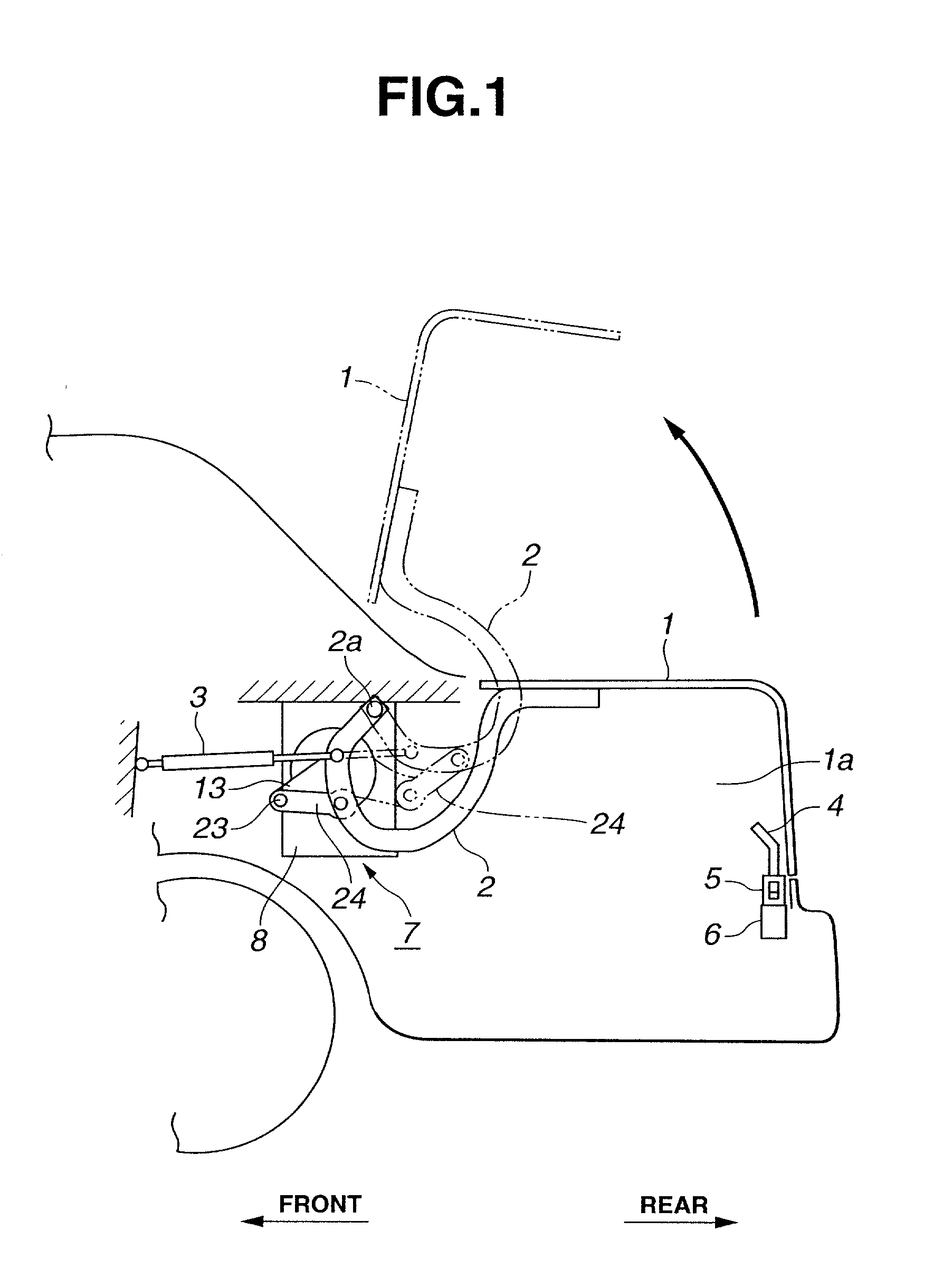 Power unit for automotive trunk lid