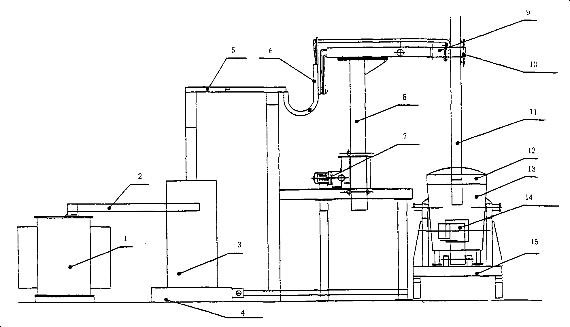 Bottom anode side conductive direct current ladle furnace