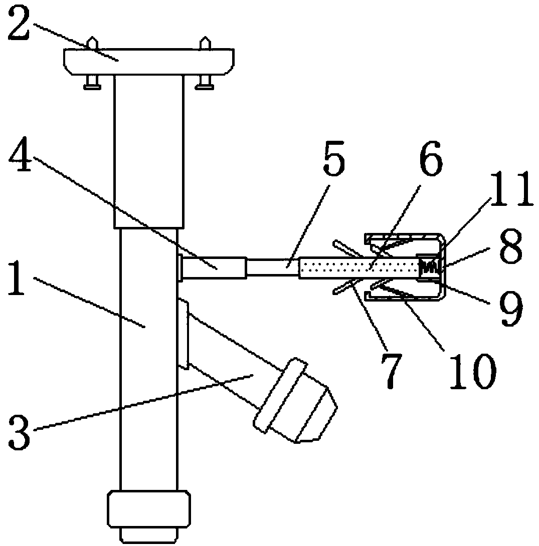 Plant protection unmanned aerial vehicle sprayer protection device with buffering function