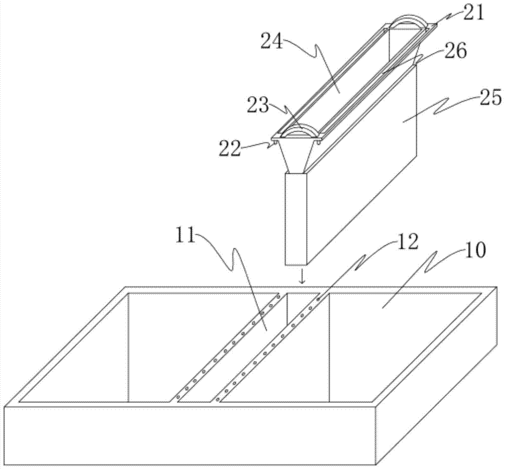 Connecting mechanism for pickling pools