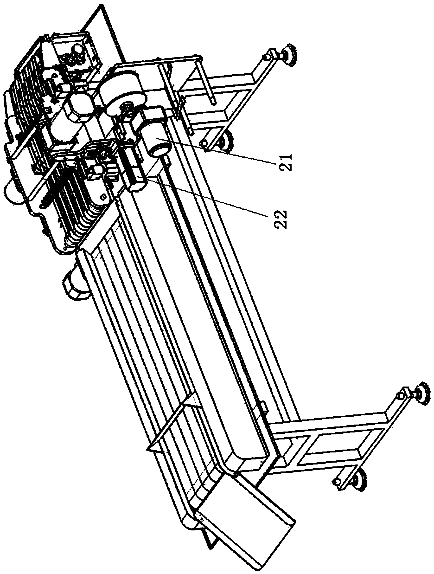 Automatic haw strip coiling and packaging machine