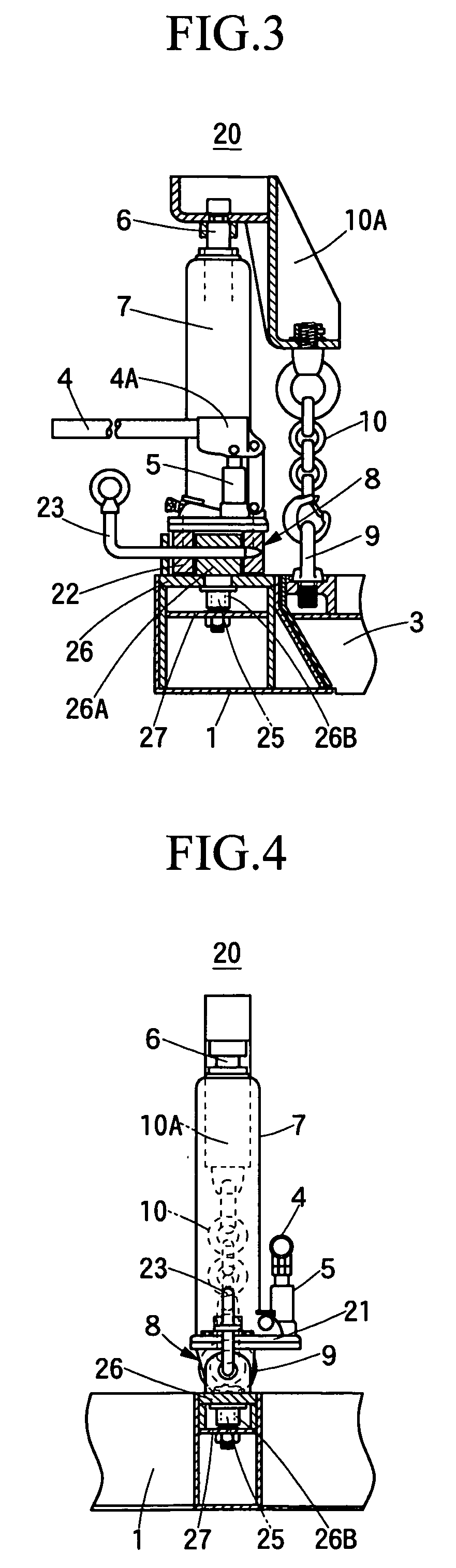 Opening/Closing Device for Manhole Cover