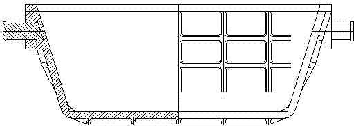 A metallurgical slag basin modelless casting method