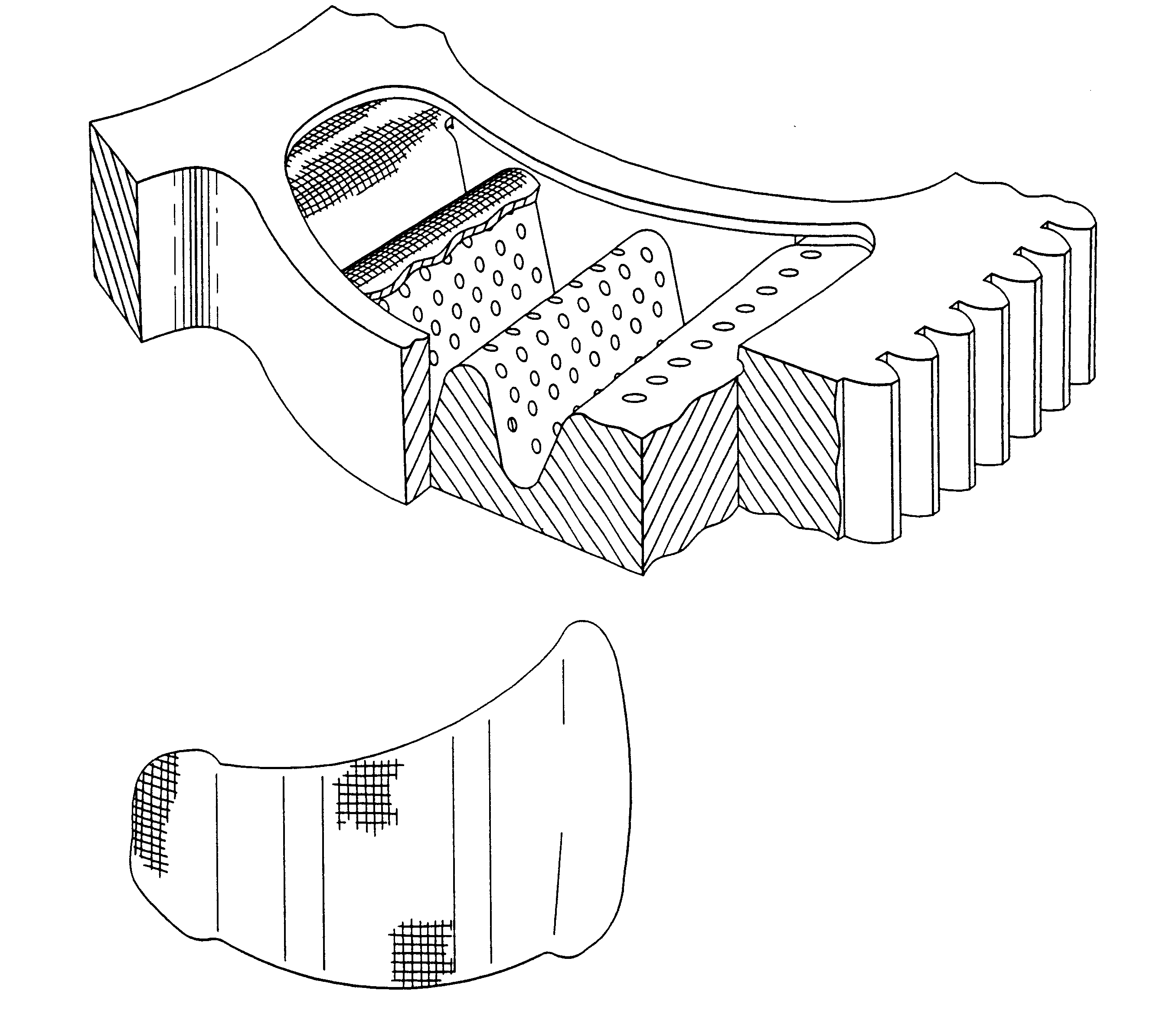 Wave filter for rotary filter