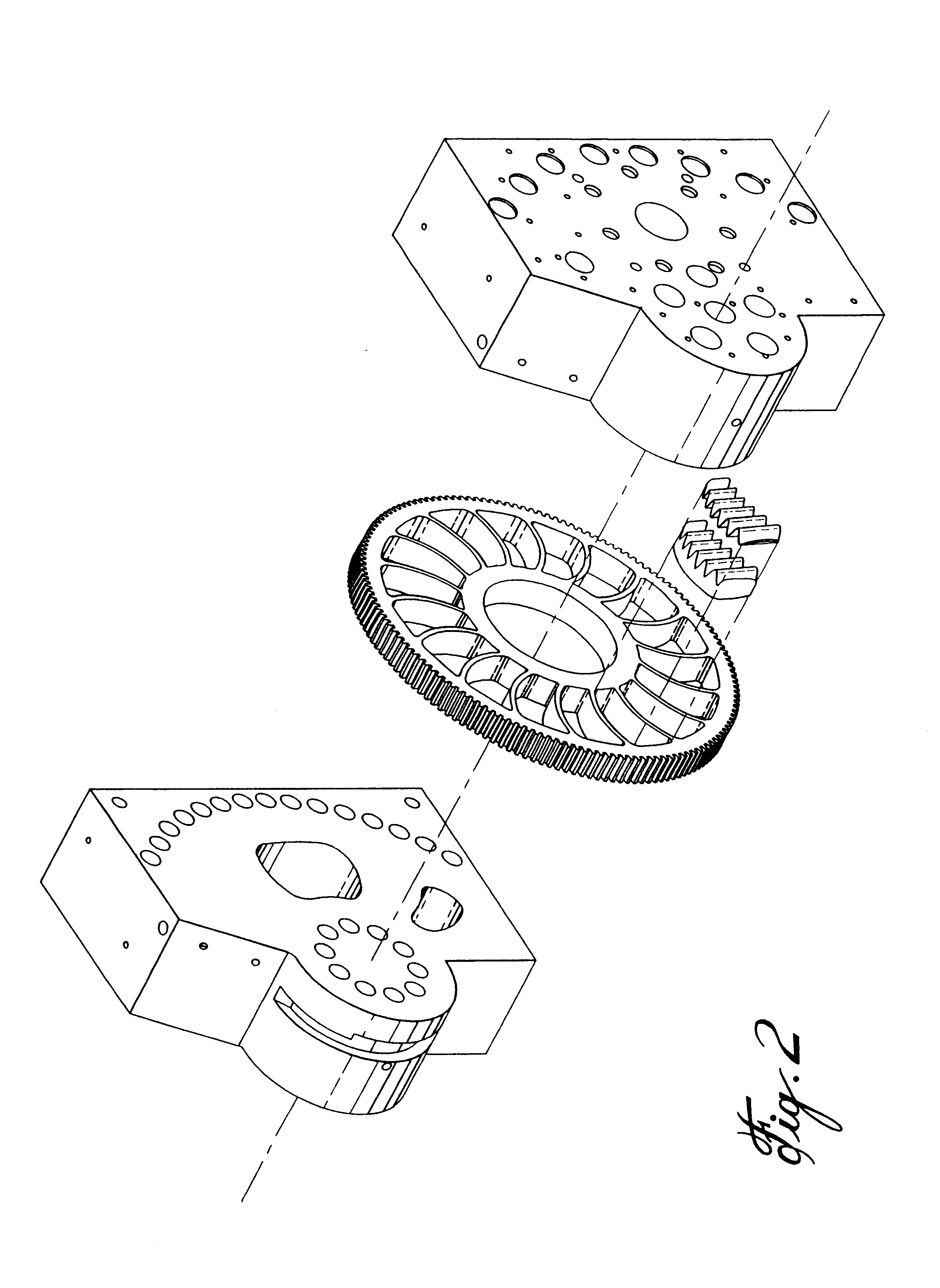 Wave filter for rotary filter