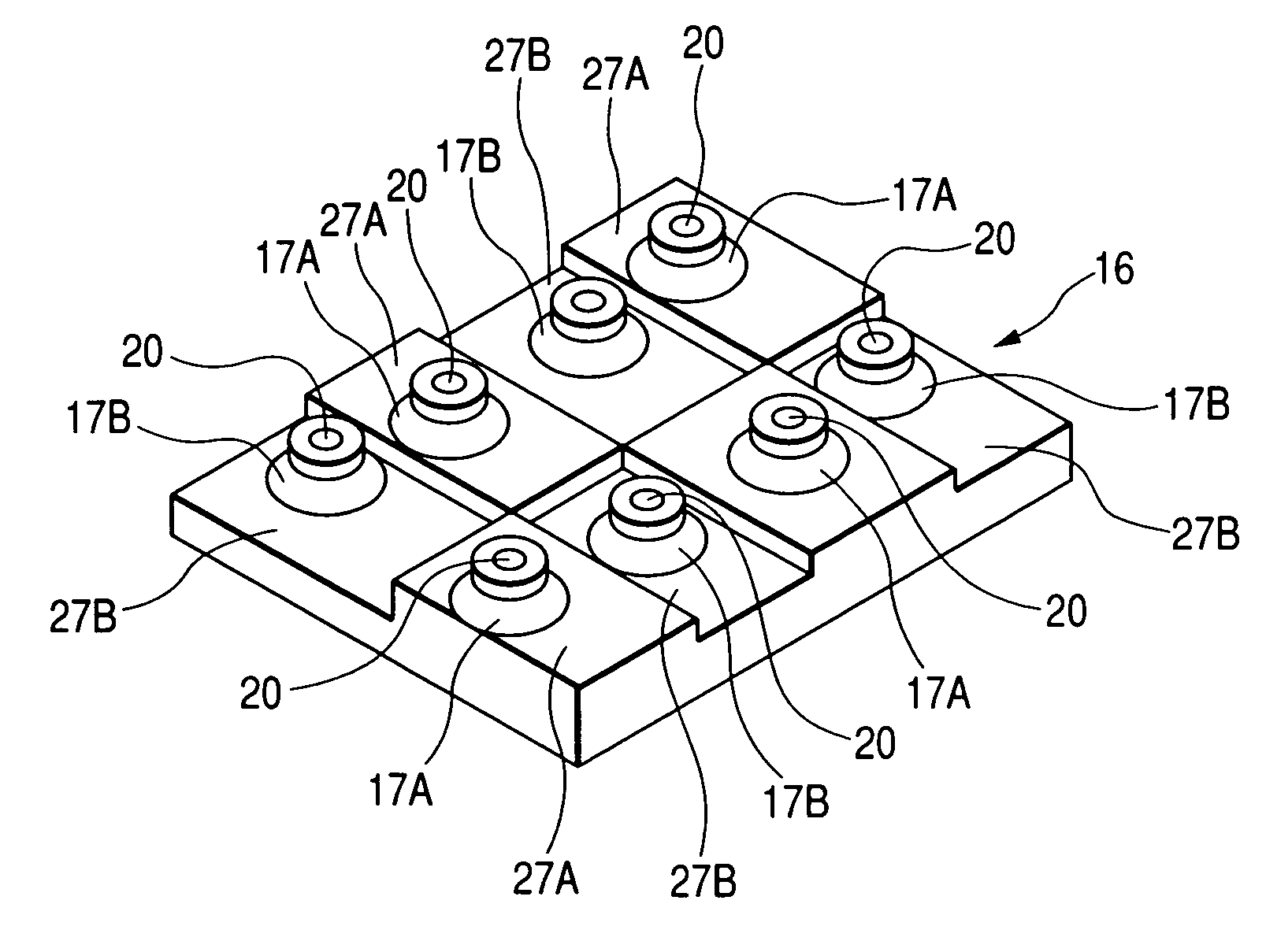 Switch device having rubber dome and generating superior click feeling