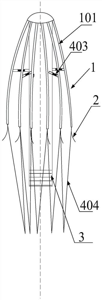 Nail anvil assembly used under complete laparoscope, guiding device and surgical instrument