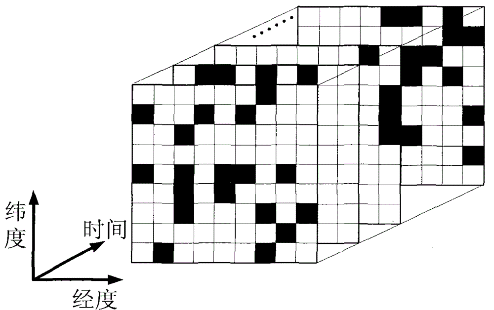 A compressive sensing method for space-time situation in evaporative waveguide