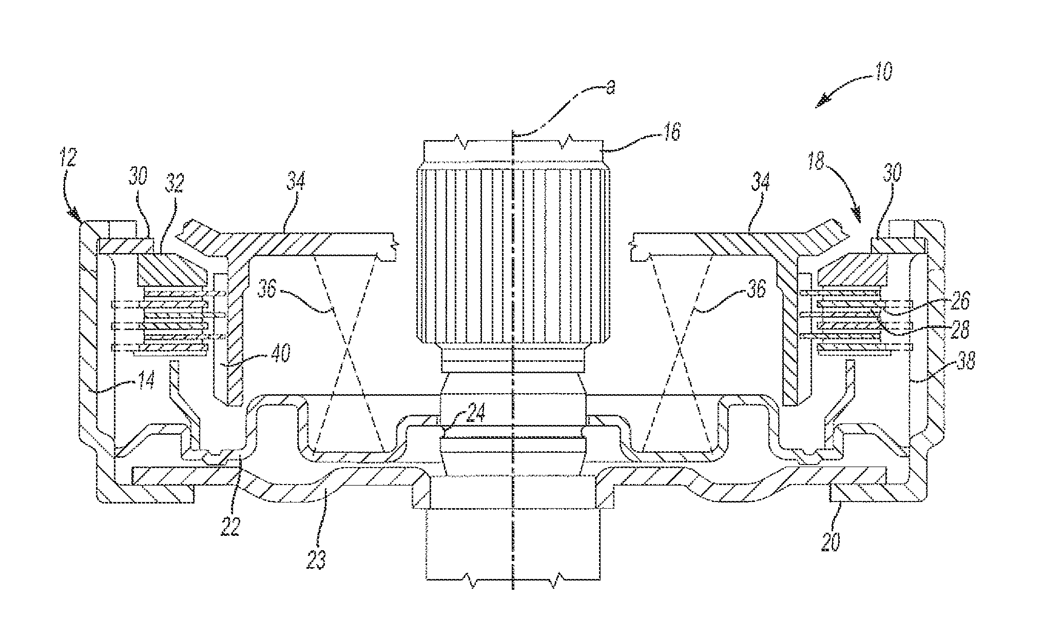 Clutch assembly with formed retention ring