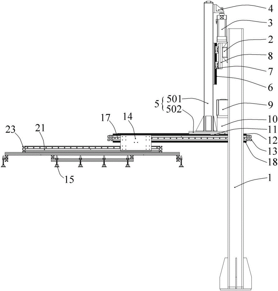 Material taking and releasing manipulator