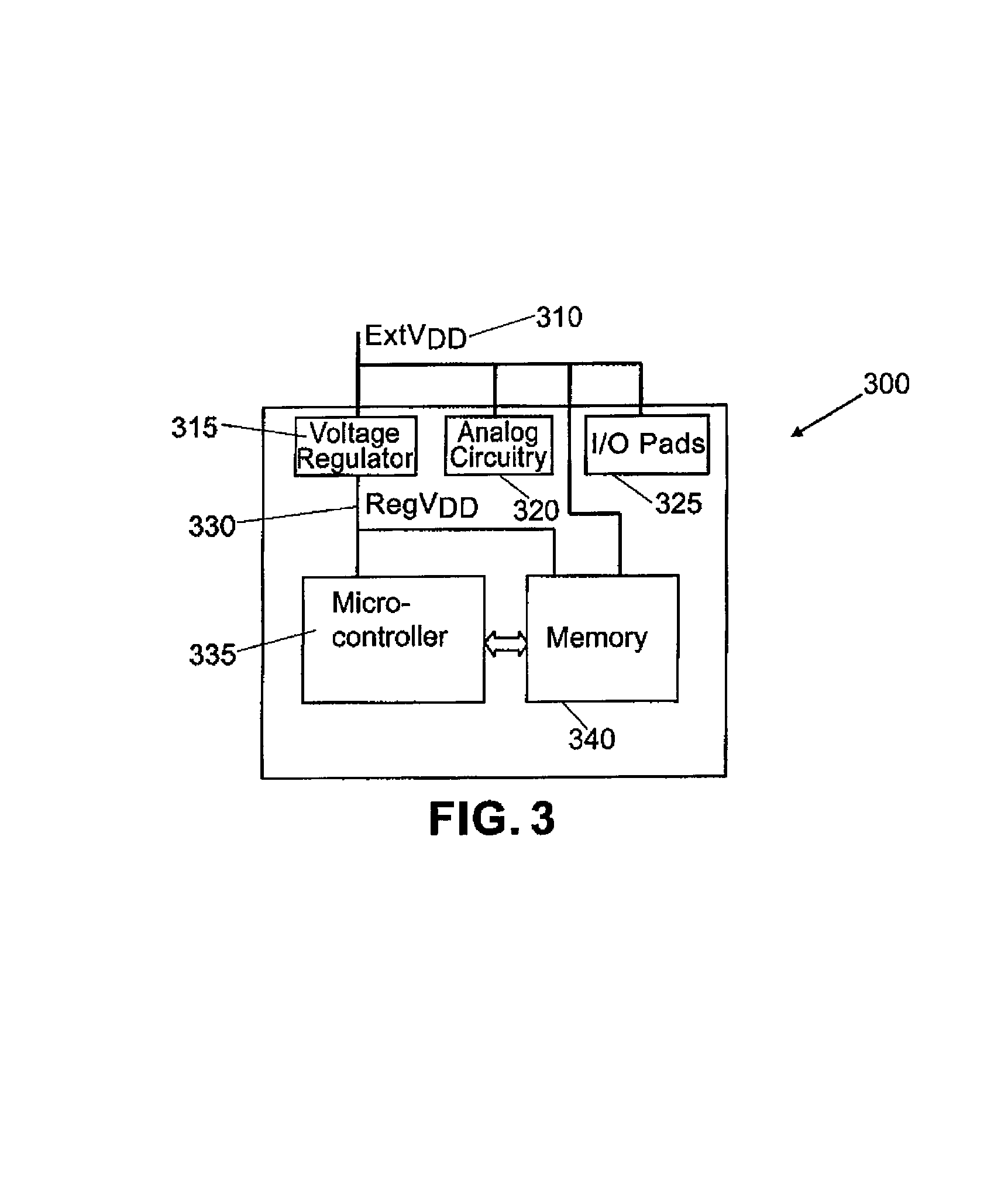 Method and apparatus for a dual power supply to embedded non-volatile memory