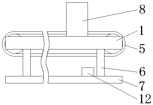 High-efficiency polishing device of bearing machining