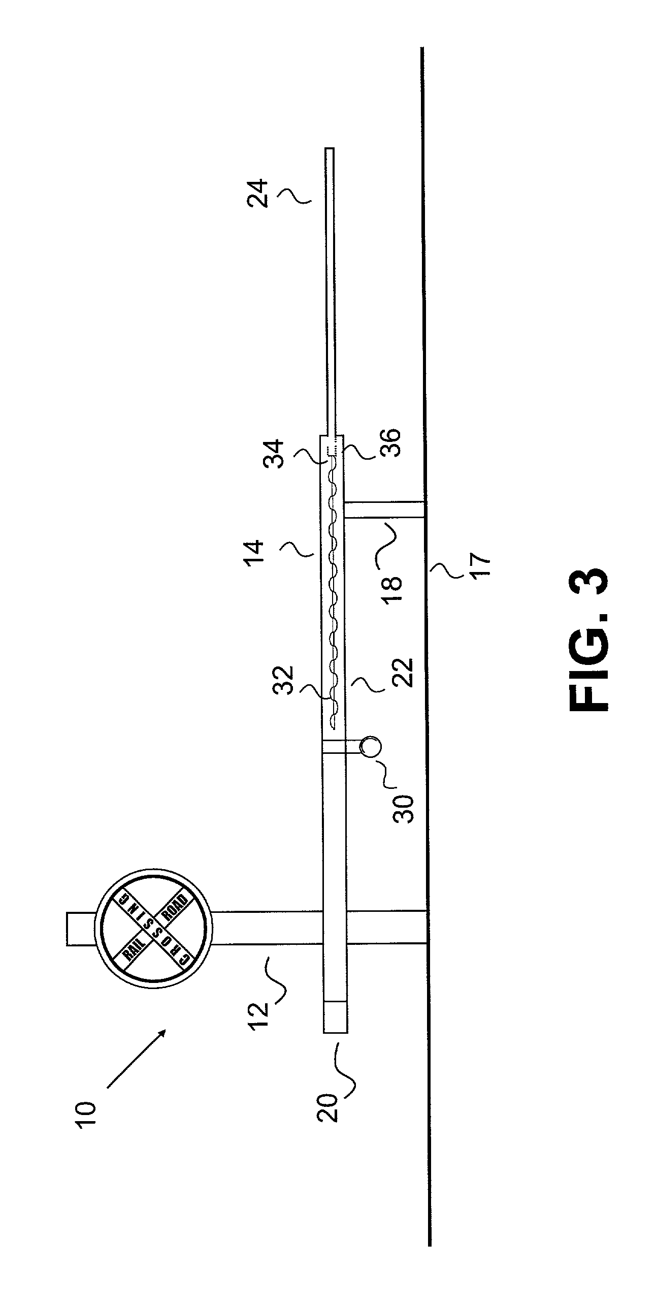 Railroad grade crossing assembly