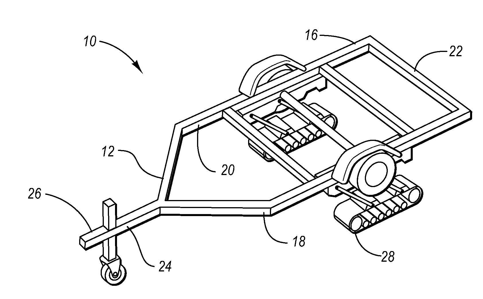 Self propelled trailer