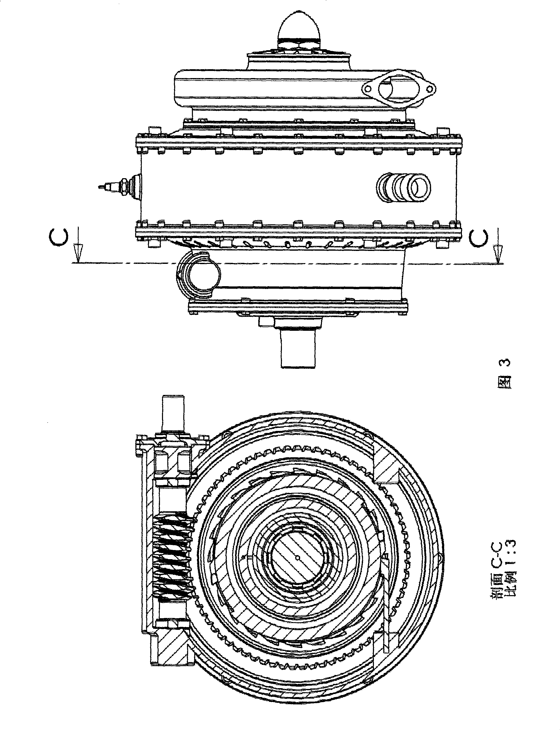 Pneumatic air distributing engine