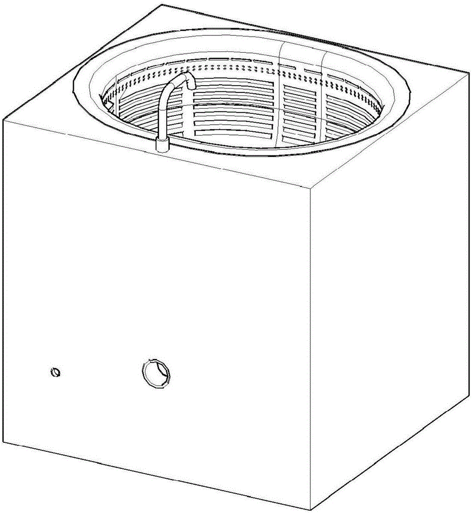 Wash basin with air vents