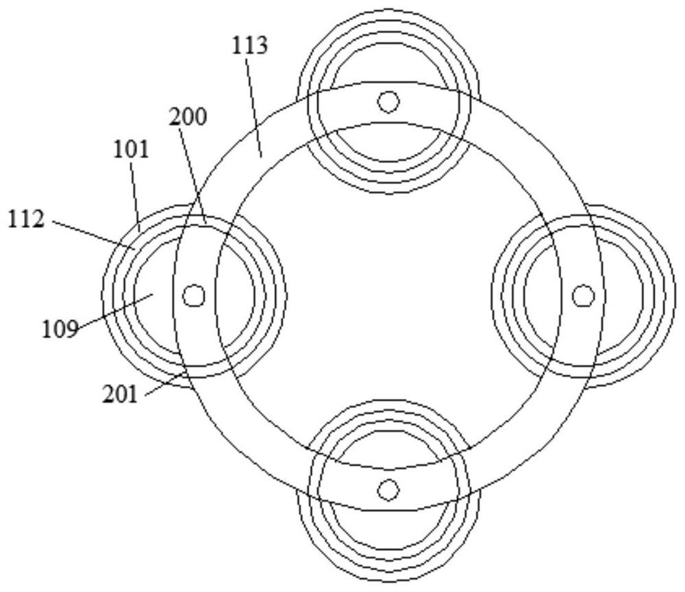 A circular car seat guide rail