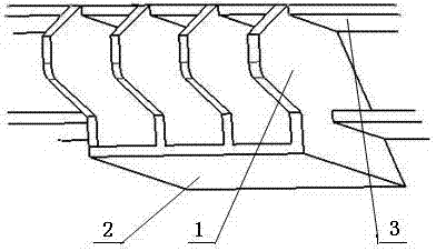 Structure preventing instrument board from collapsing down