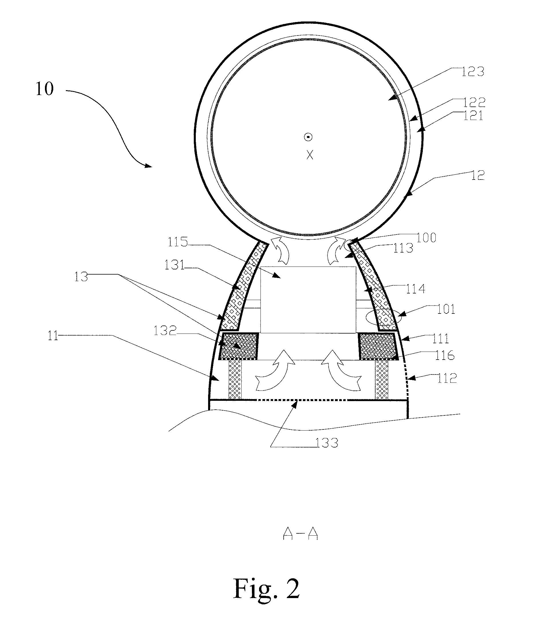 Low-noise bladeless fan