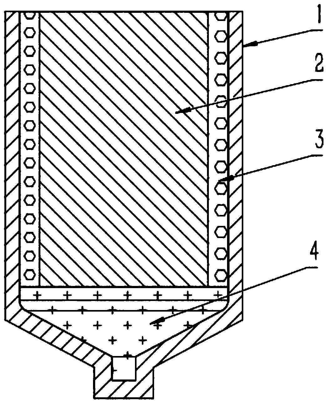 Mold for growth of transistor through heat exchange method and growth method of transistor by using mold