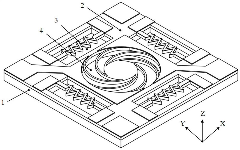 Omni-directional dynamic heat source pendulum type double-shaft micro-mechanical accelerometer and processing method thereof