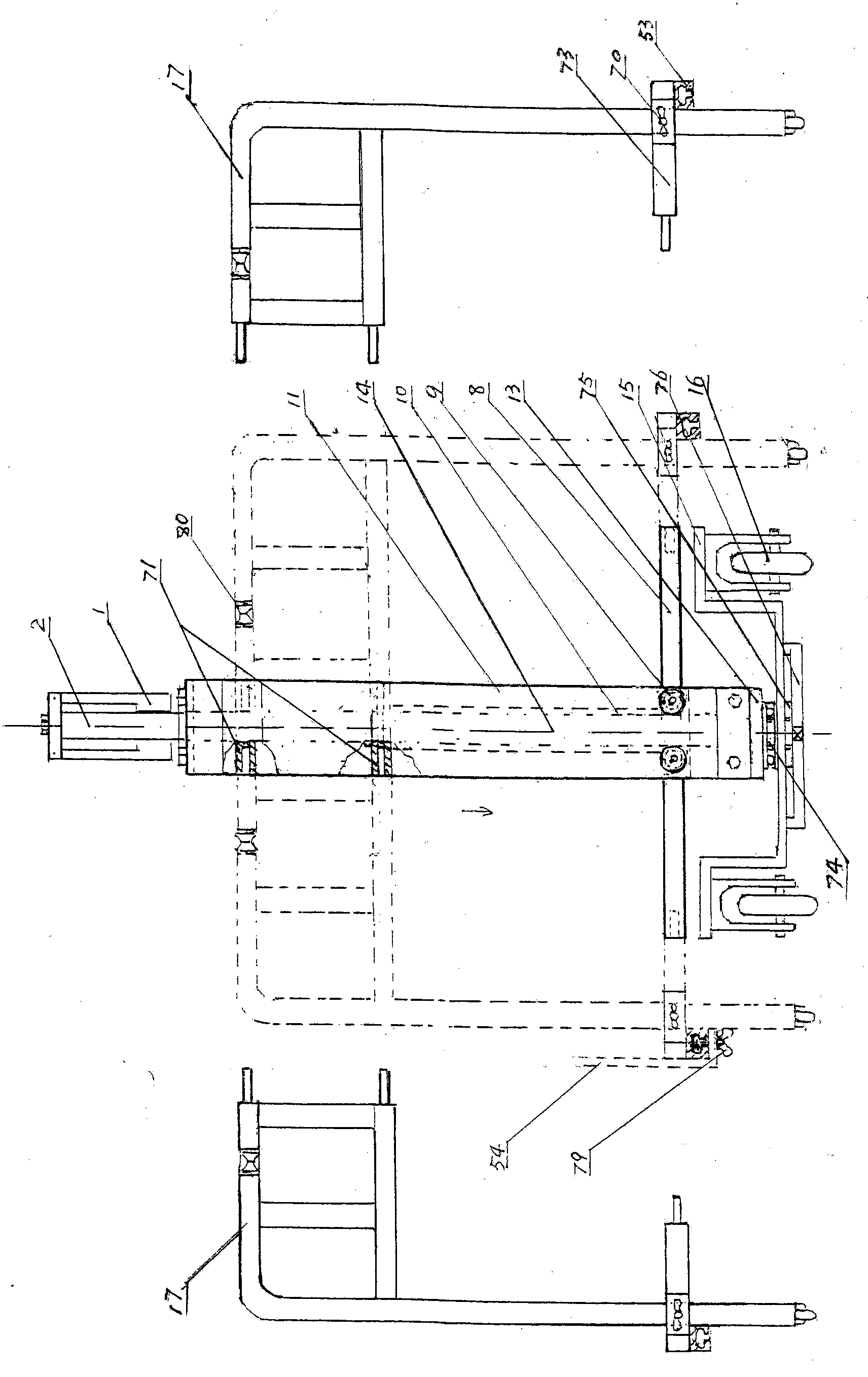 Traditional Chinese medical health-care nursing bed-chair for rehabilitation