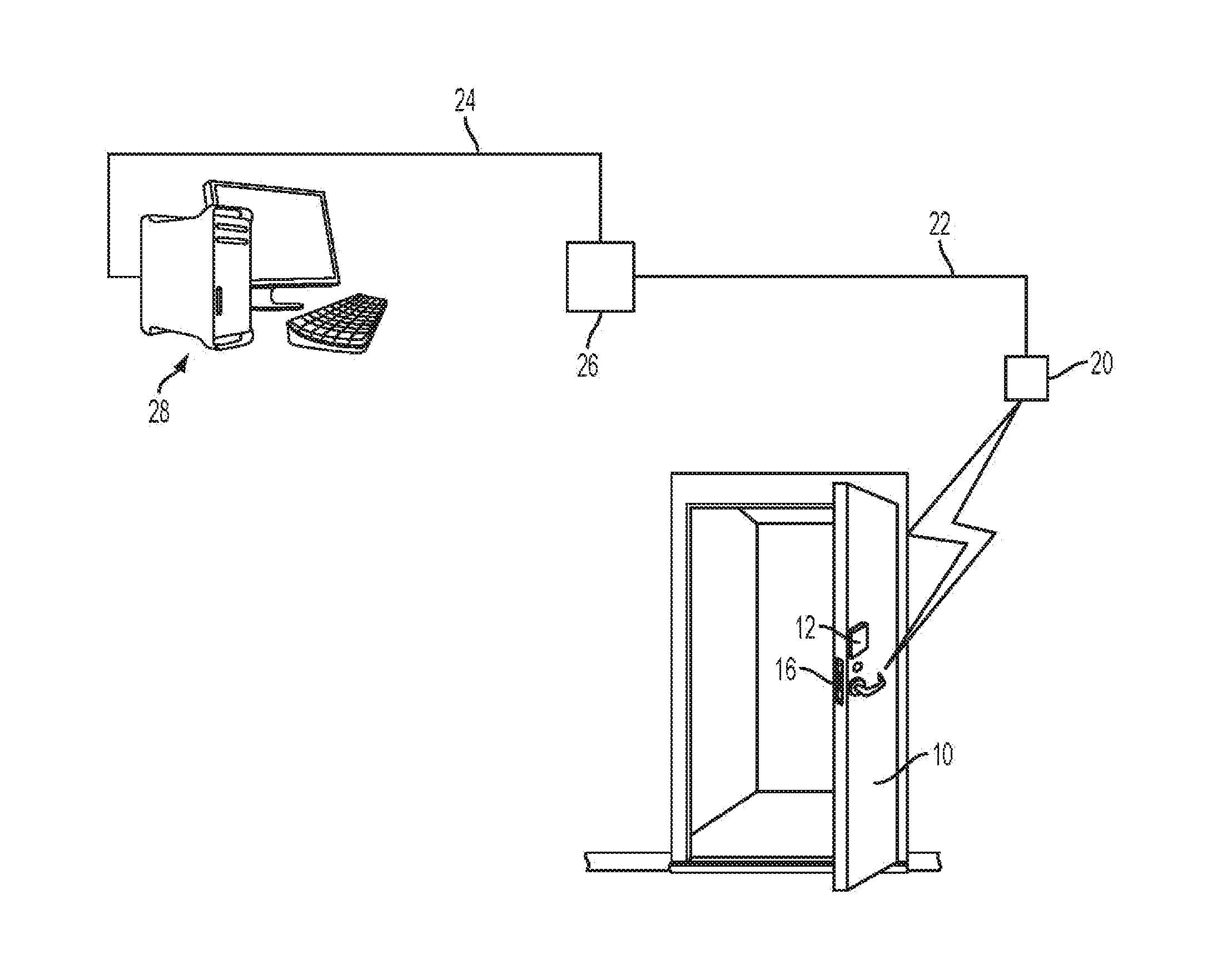 Fire actuated release mechanism to separate electronic door lock from fire door