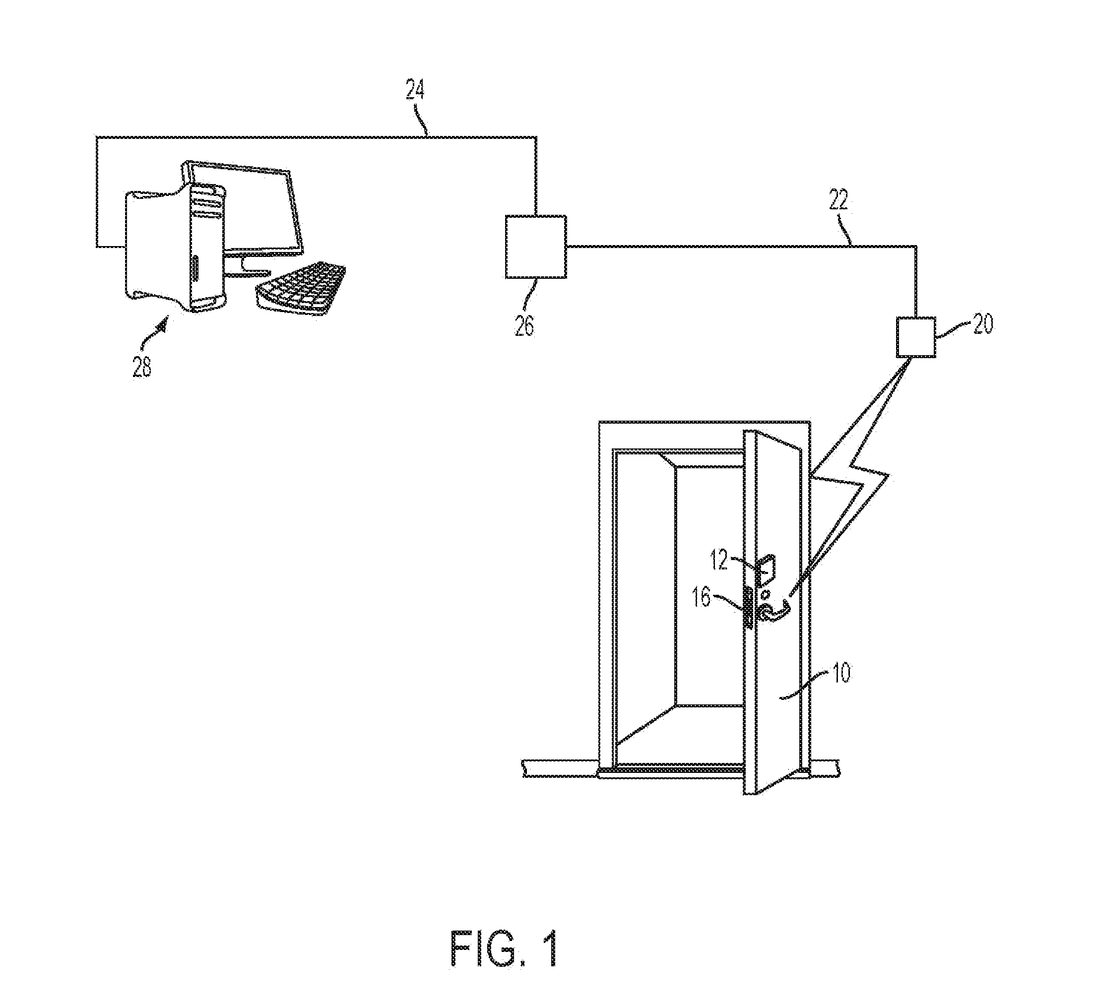 Fire actuated release mechanism to separate electronic door lock from fire door