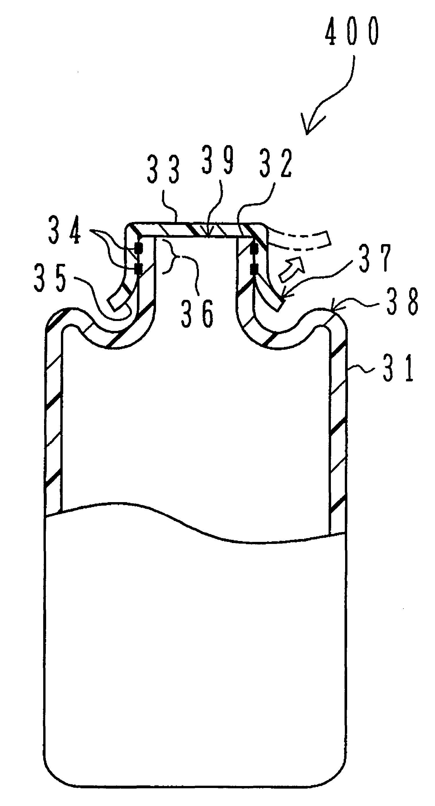 Sealed container and manufacturing method thereof