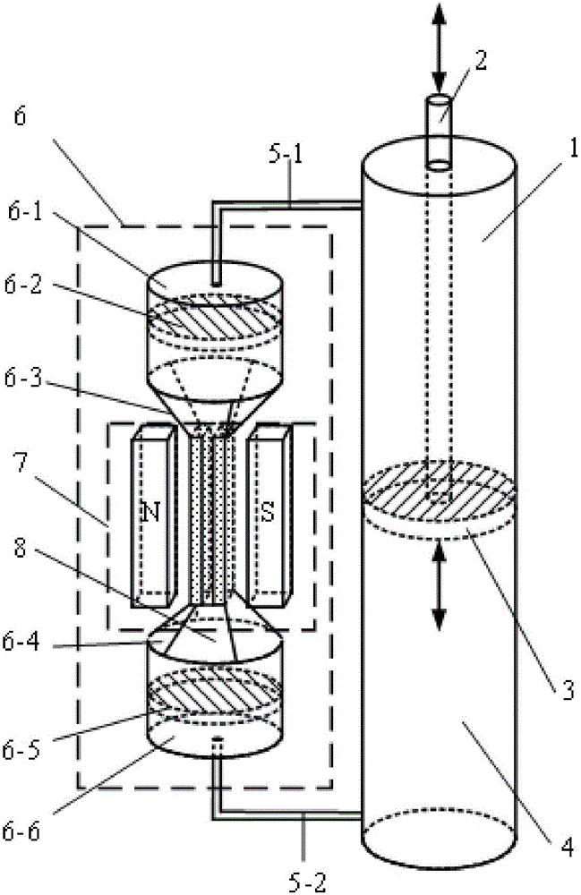 Double-channel liquid metal magnetic fluid power generator