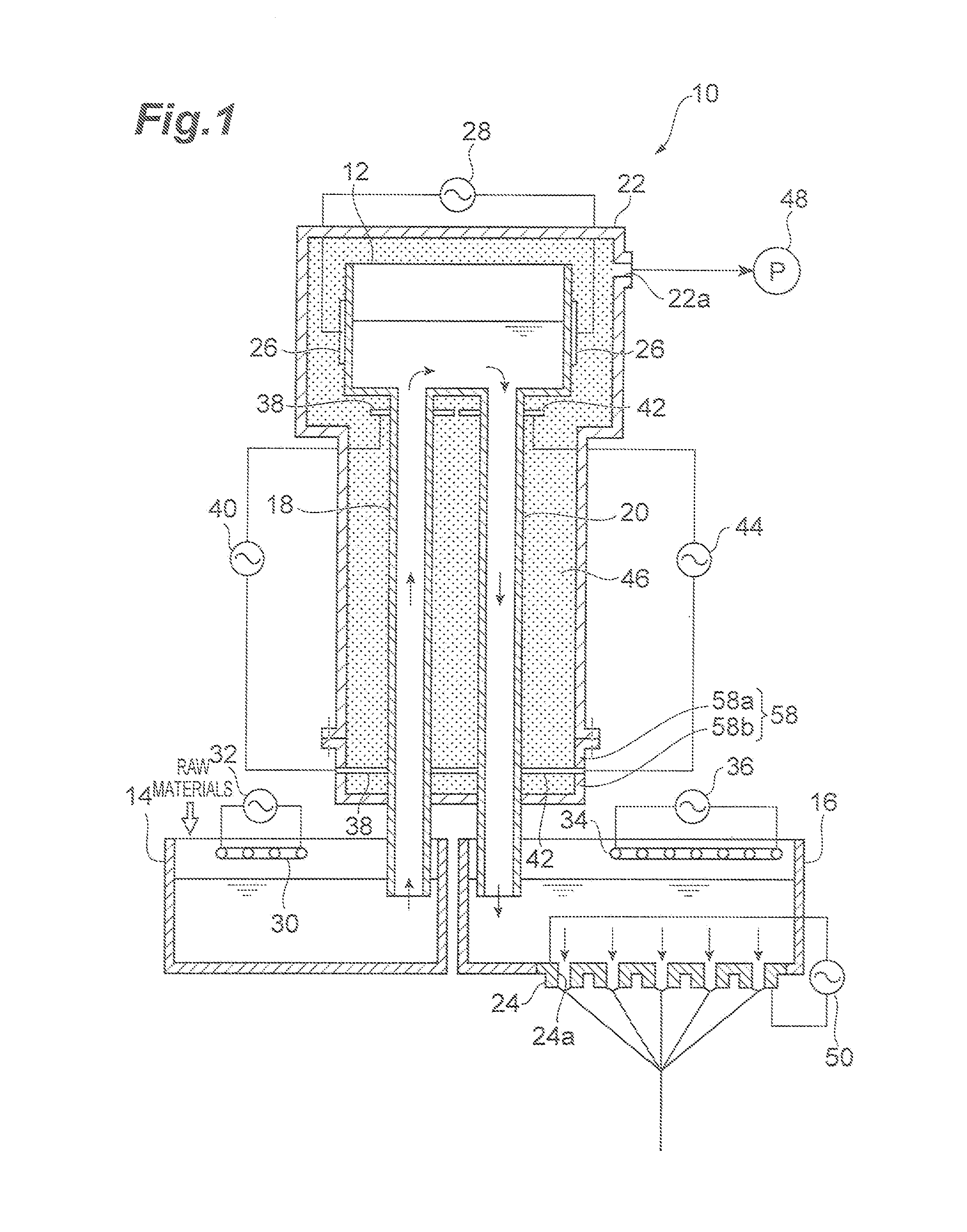 Glass-Melting Device for Producing Glass Fiber and Method for Producing Glass Fiber Using Same