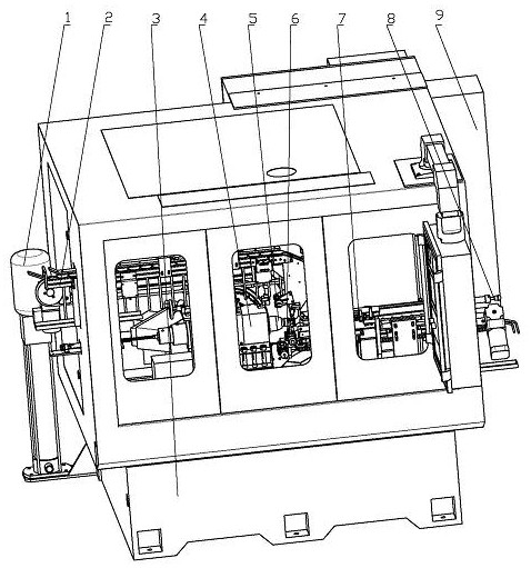 Grinding machine for fine conical surface of air valve