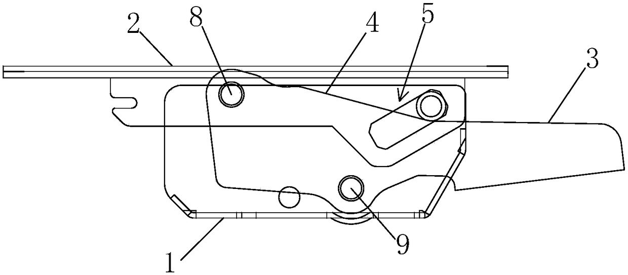 Backrest-seat synchronous linkage device for office chair