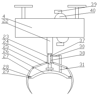 A bird's nest removal vehicle for transmission line inspection