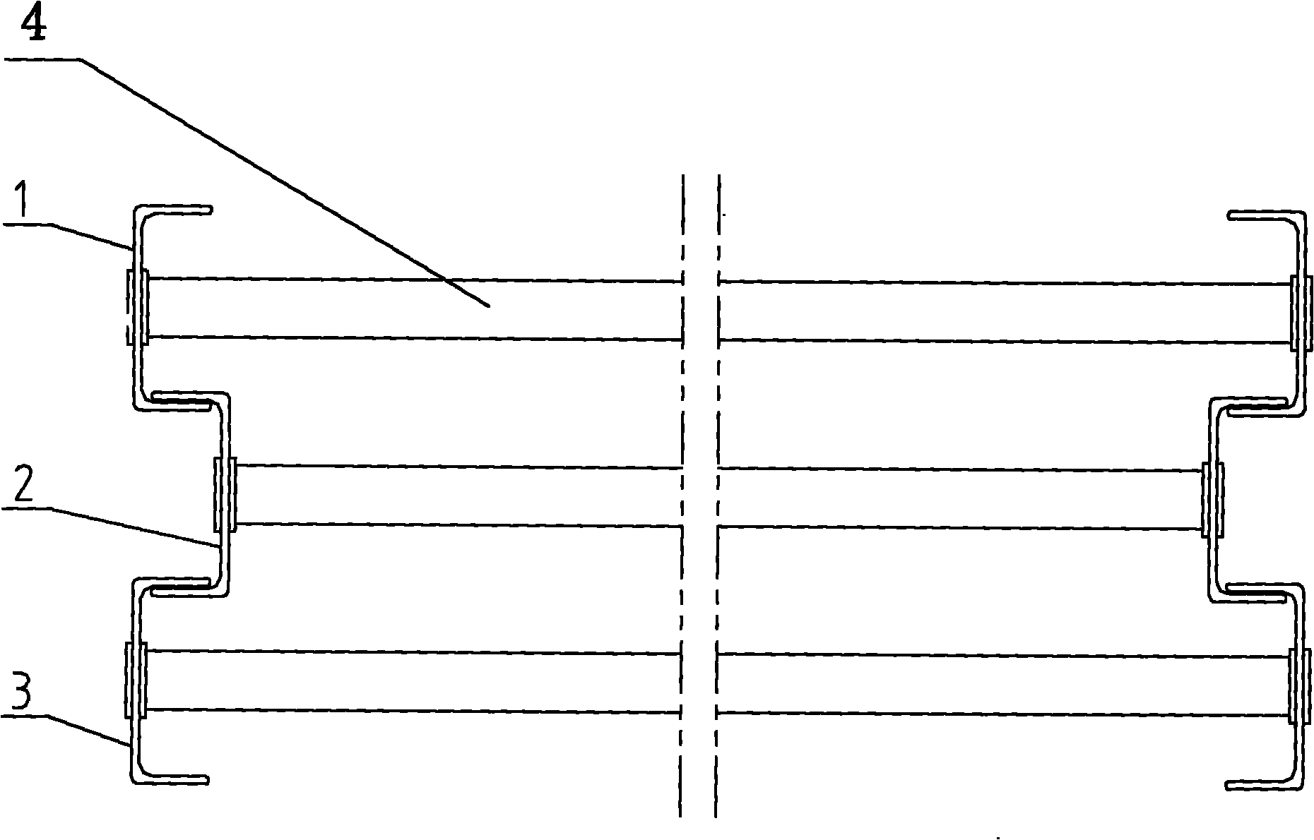 Three-linkage lifting ladder