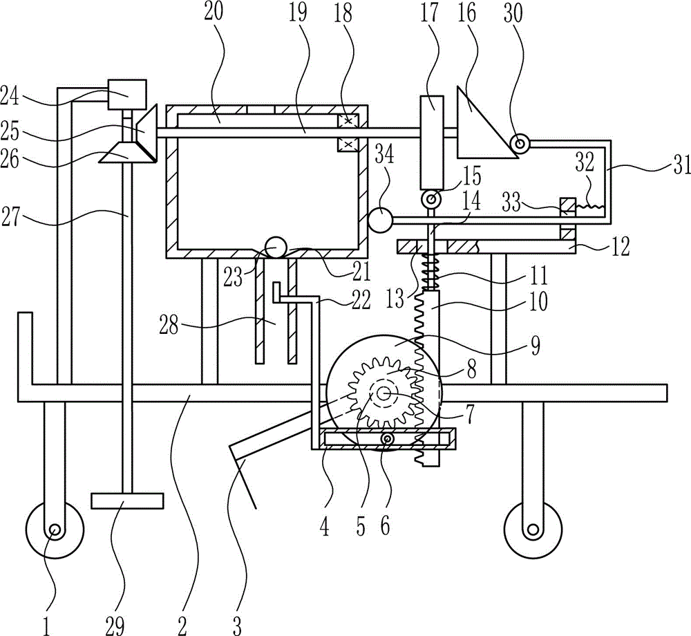 Agricultural digging and sowing integrated equipment