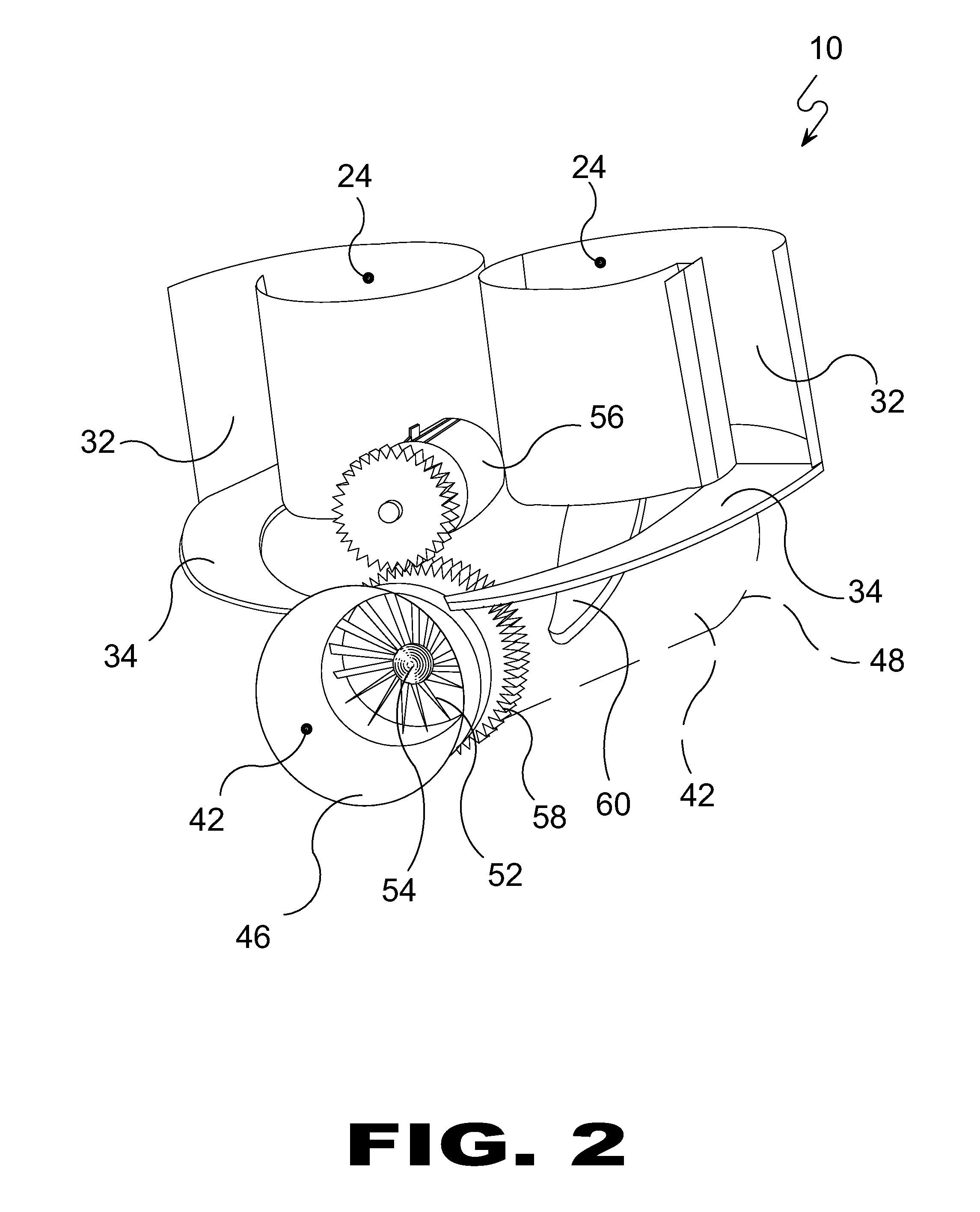 Hydro vortex enabled turbine generator