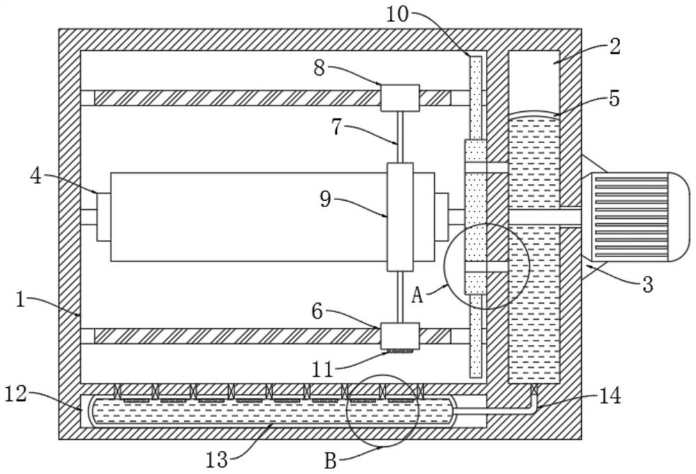 Cold rolling mill roller surface treatment device