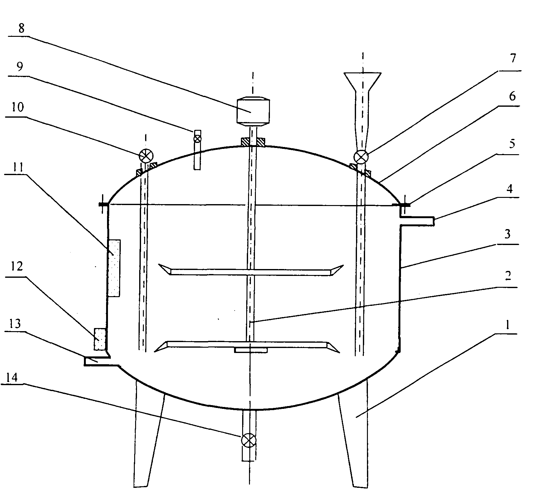 Pretreatment technique and equipment for degrading high-concentration organic waste water by power ultrasonic cavitation