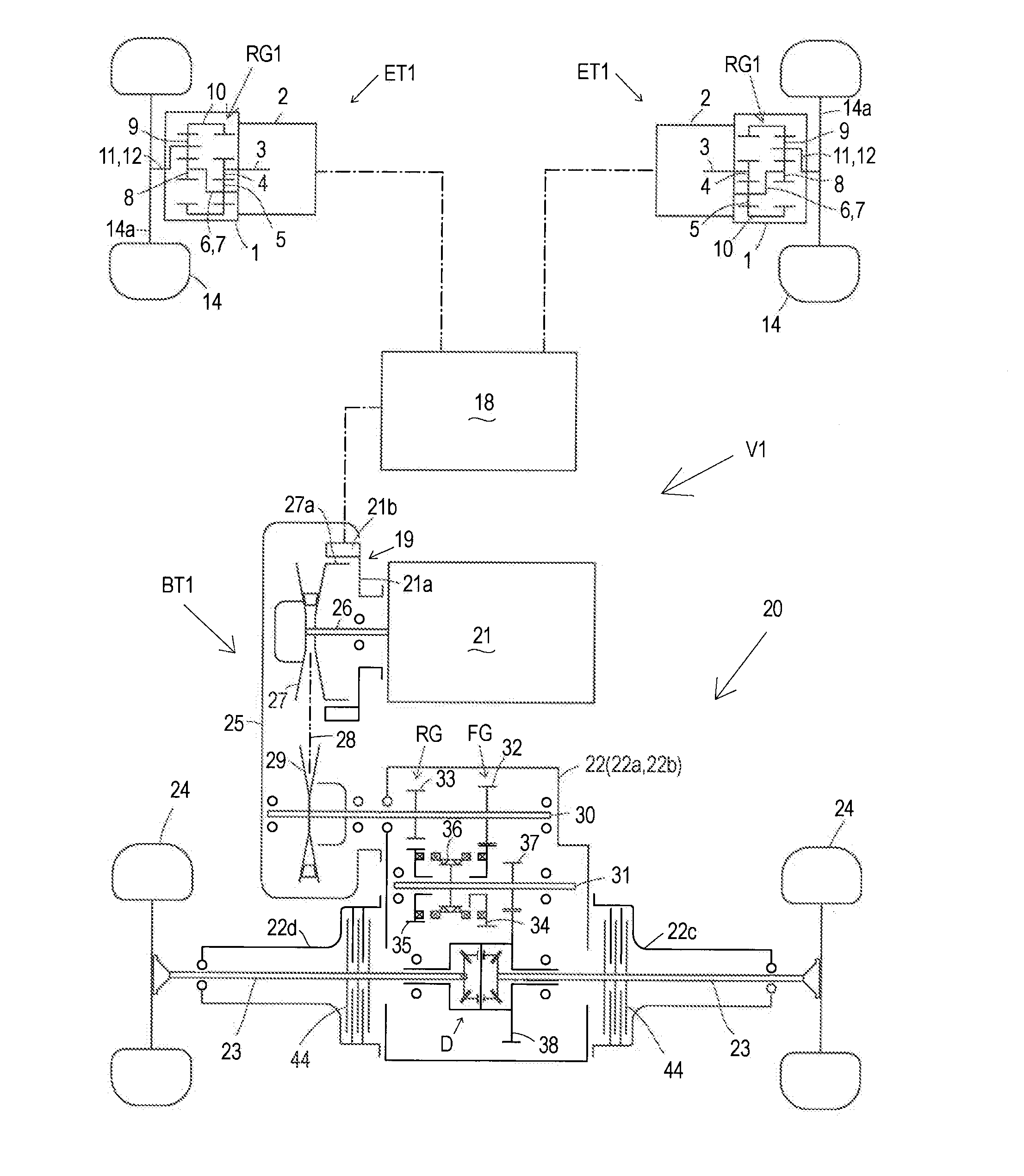 Vehicle With Electric Transaxle